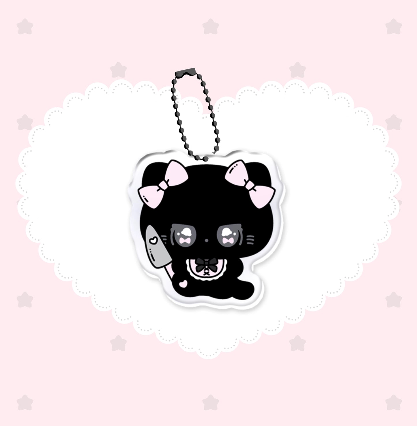 Don't mess with rabbits TuTu series cat plush pendant