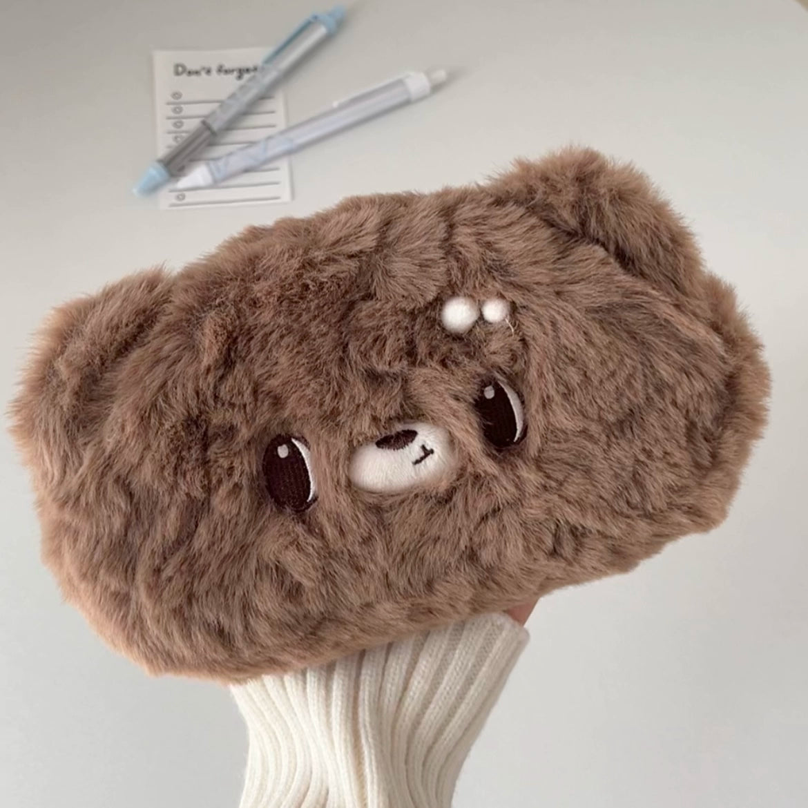 Soft and cute plush pencil case