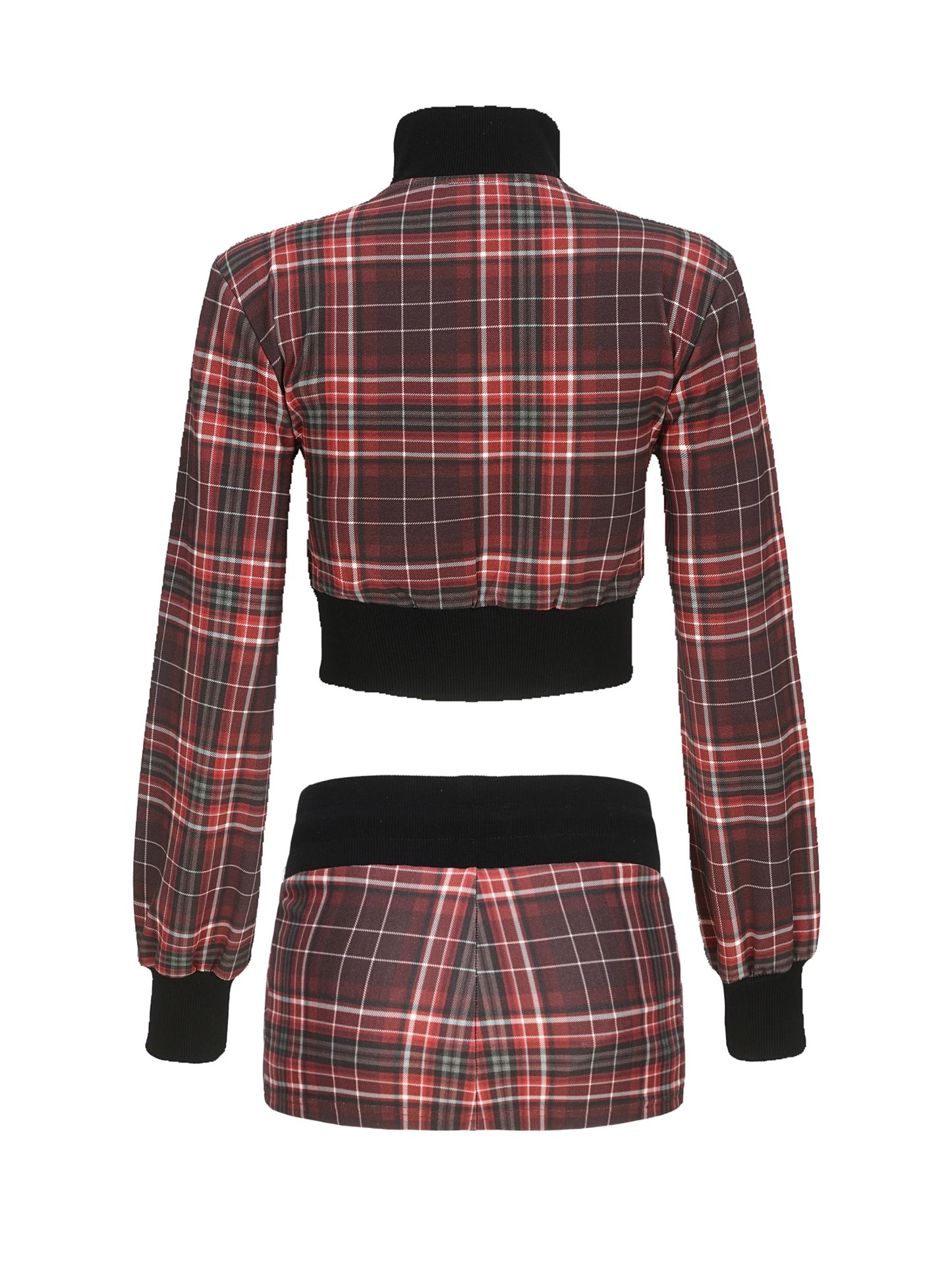 hoodie jacket mini skirt set