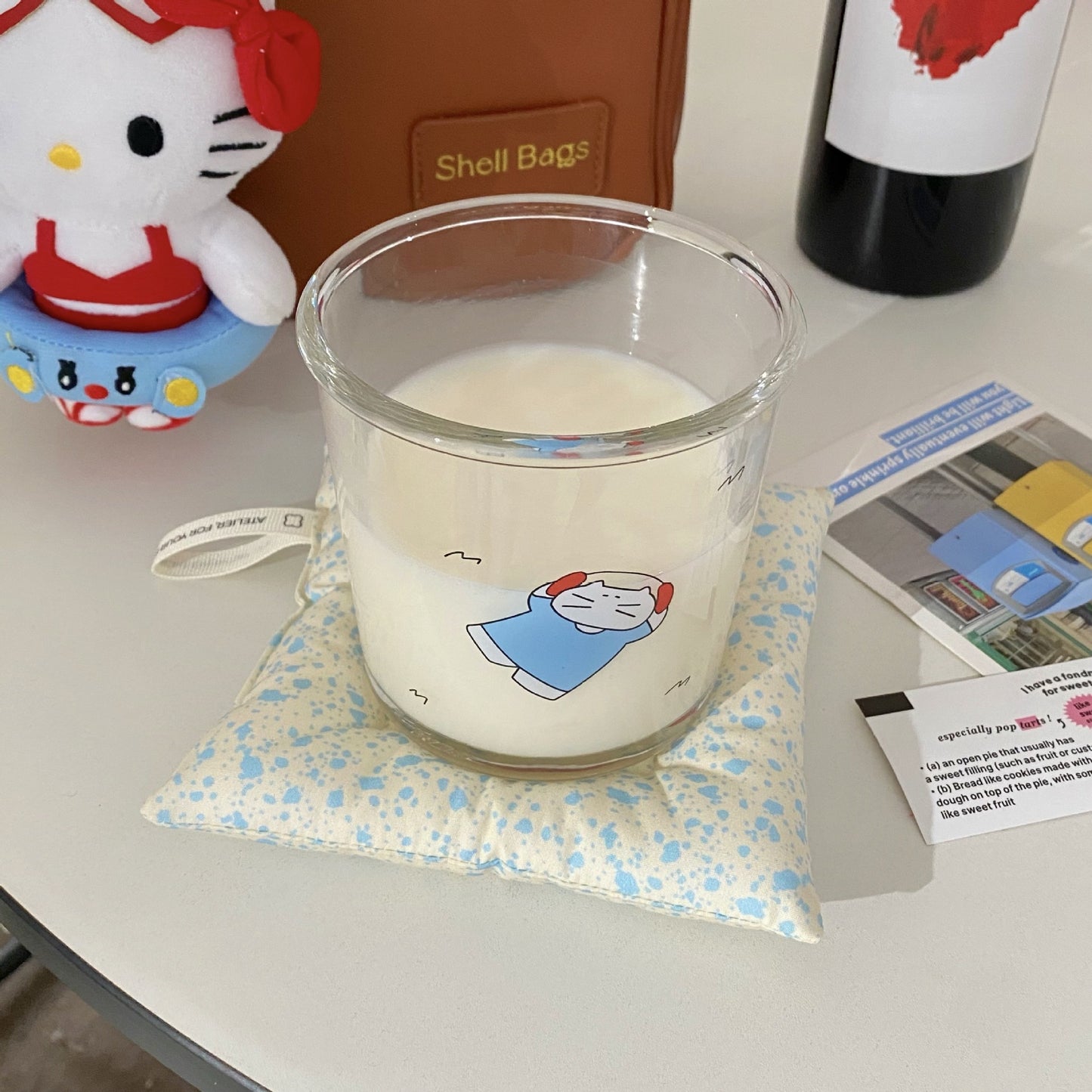 Cute glass cold cup