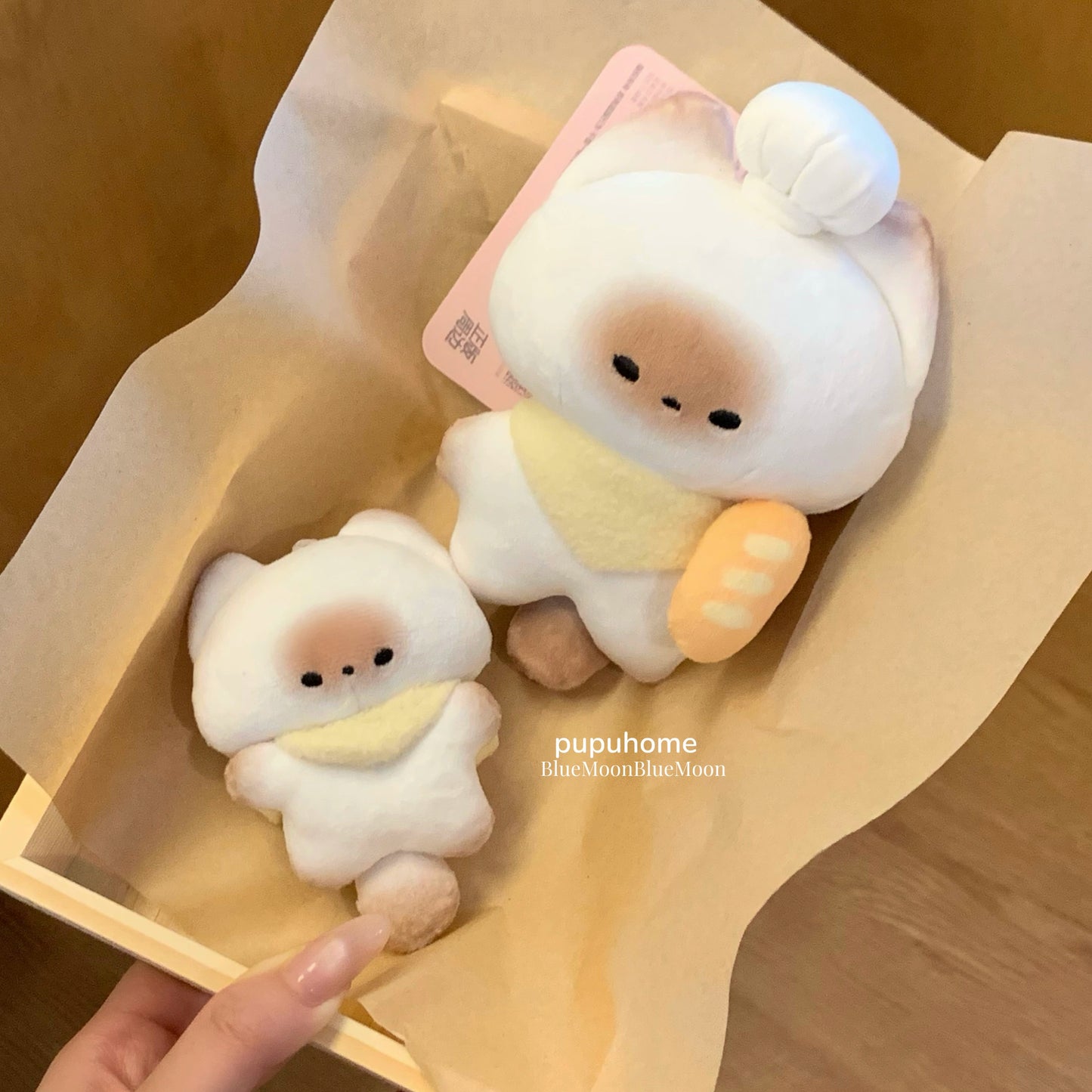Mantou cat mini pupu plush pendant