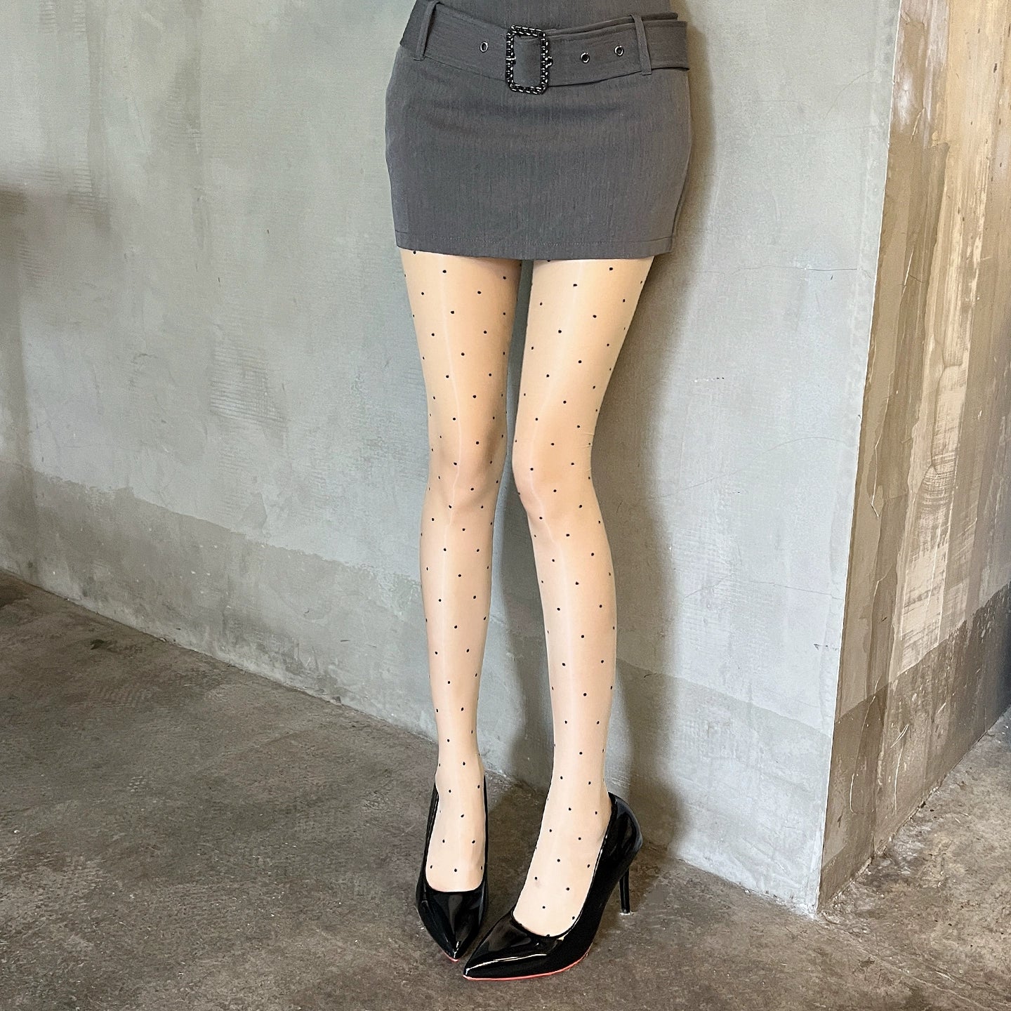 Aurora wave point stockings and pantyhose