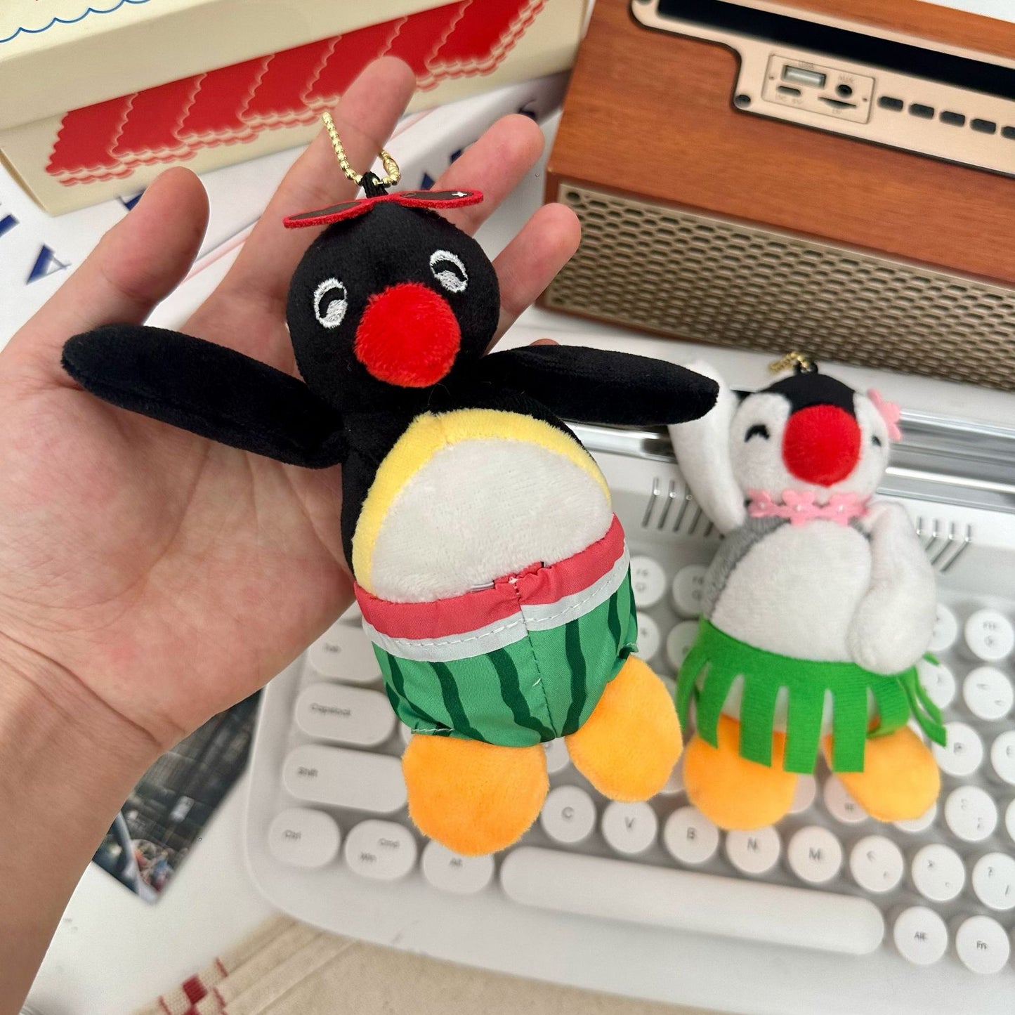 Summer Penguin Plush Small Pendant
