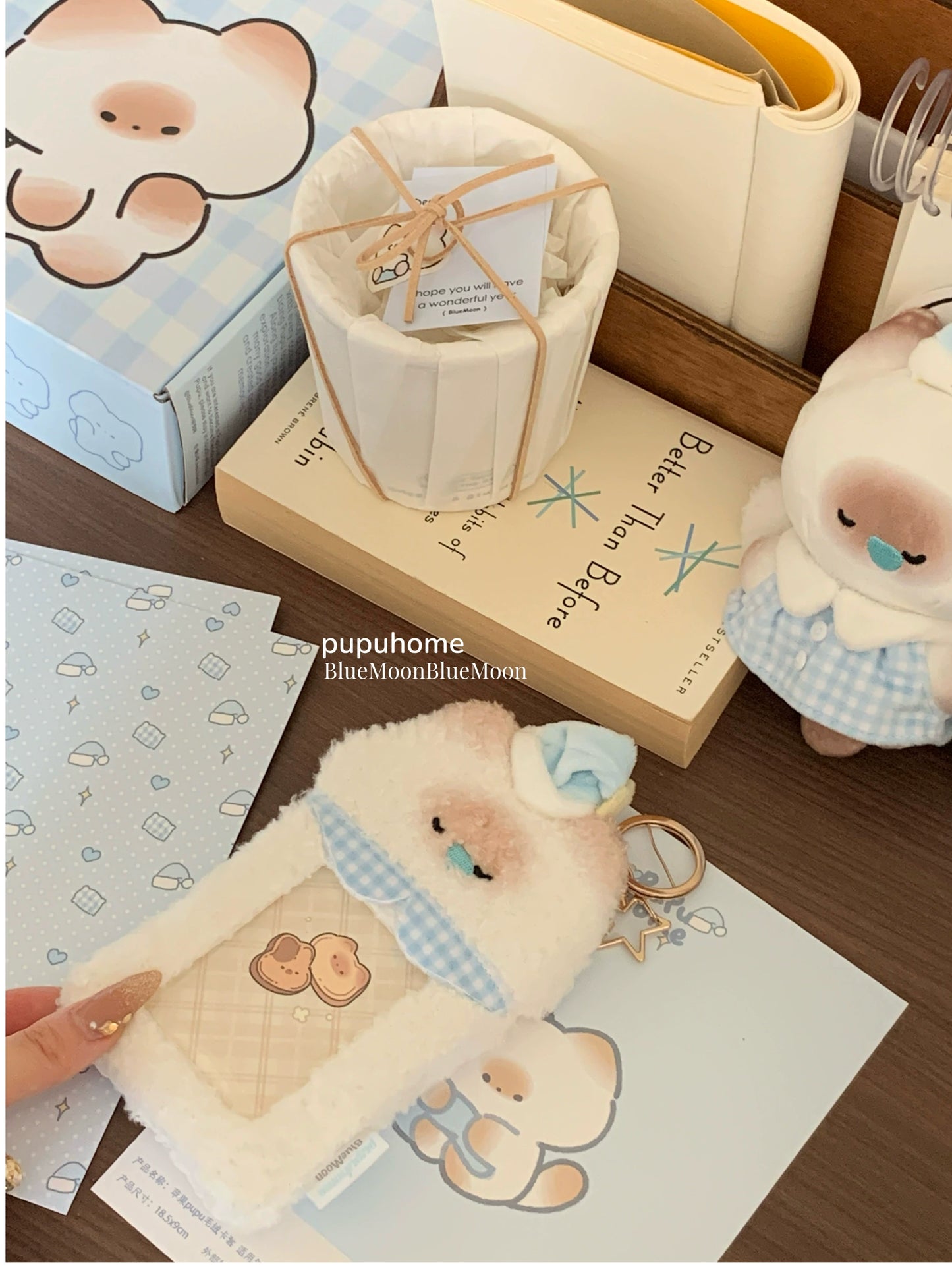 Mantou Cat Pupu Plush Ferrule