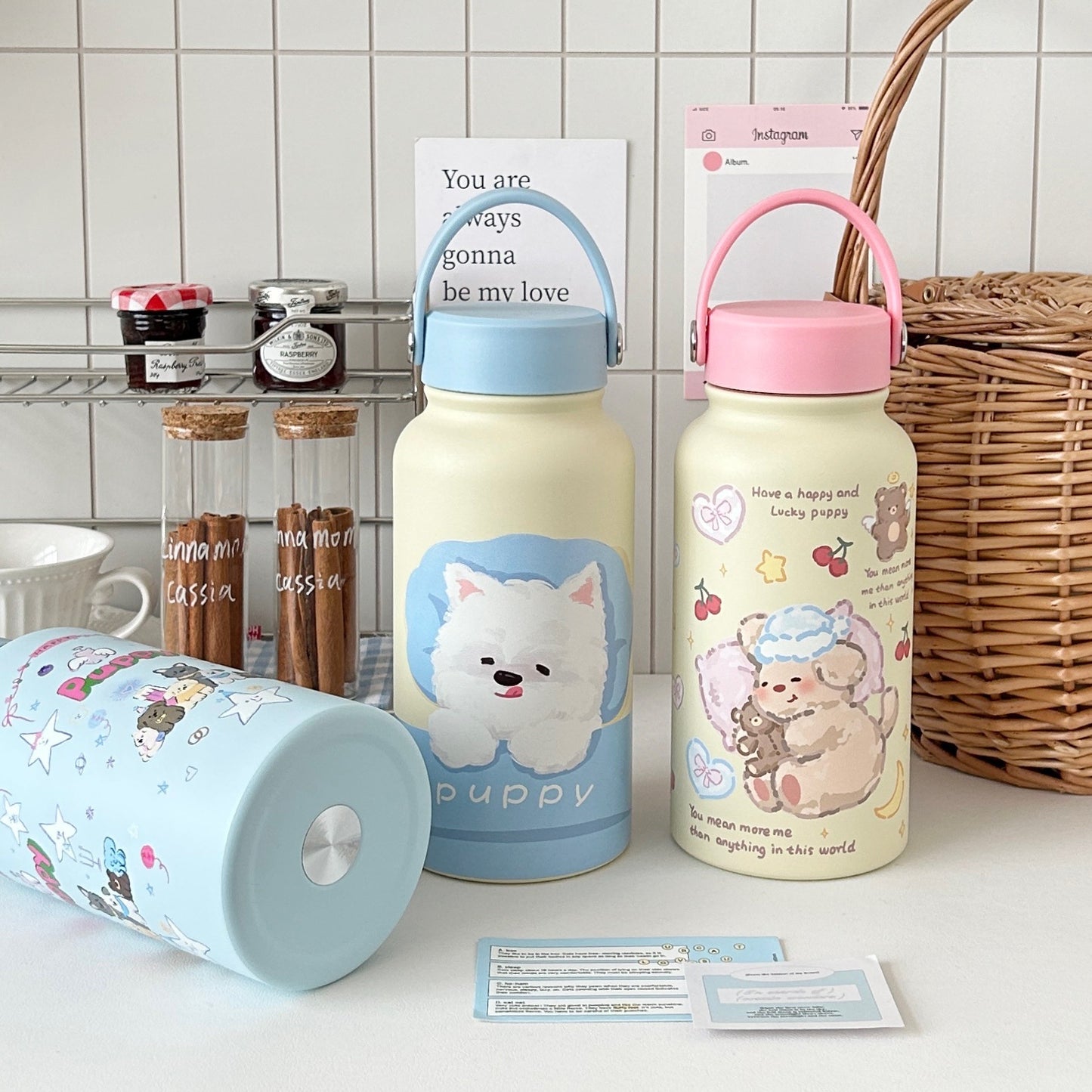 Cute cartoon insulated stainless steel Tumbler
