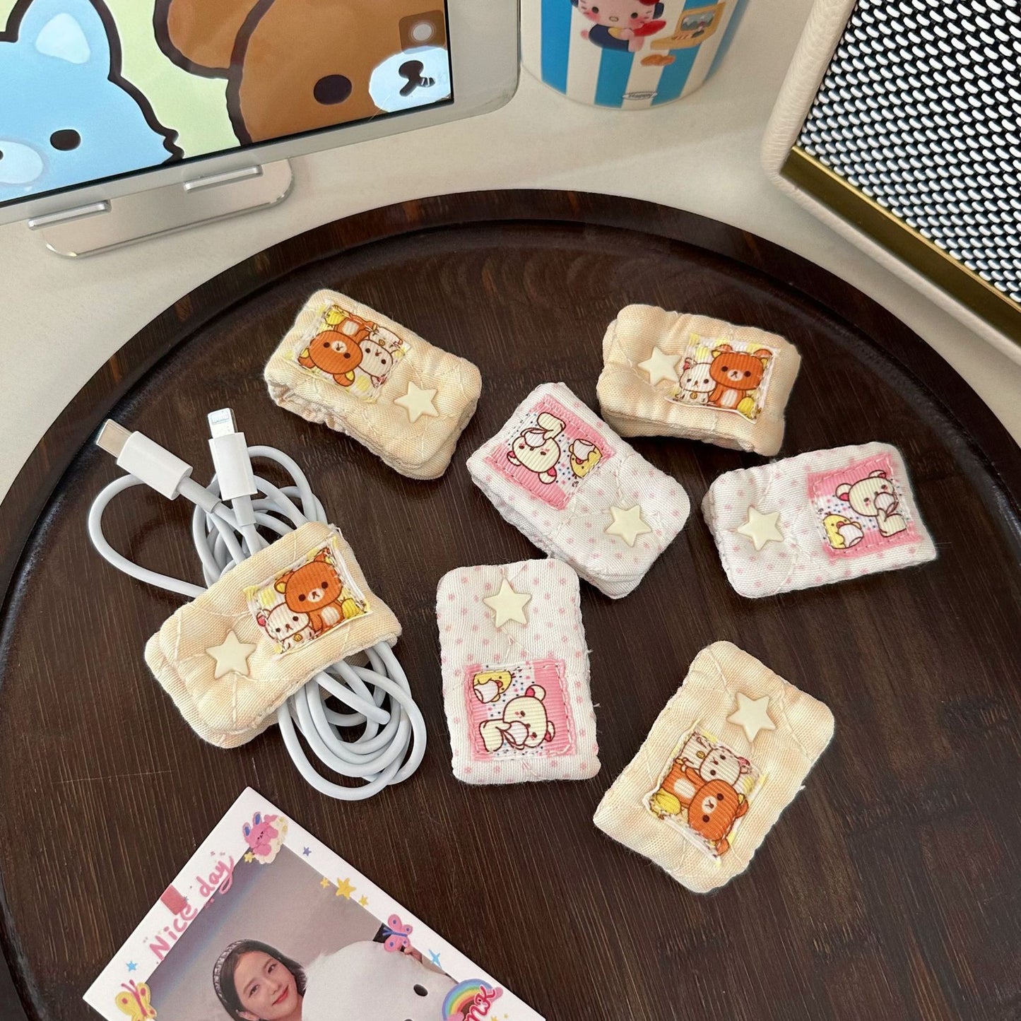 Easy Bear Data Cable Storage and Organizing
