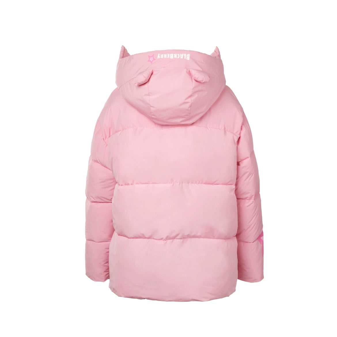Pink star bear hat cotton coat
