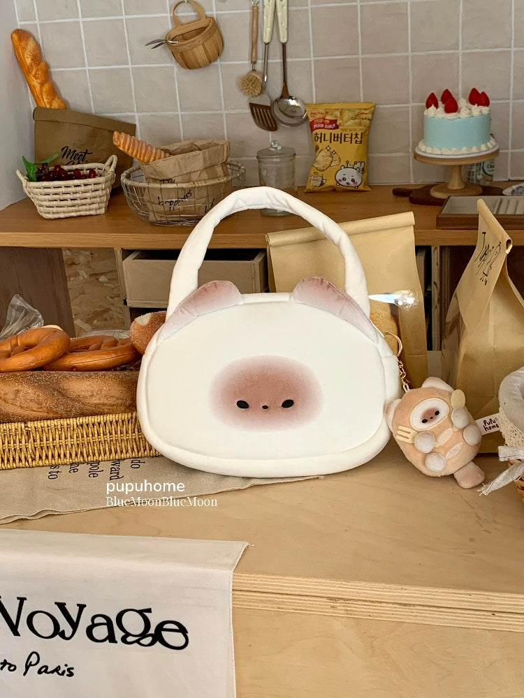 Mantou pupu small handbag plush