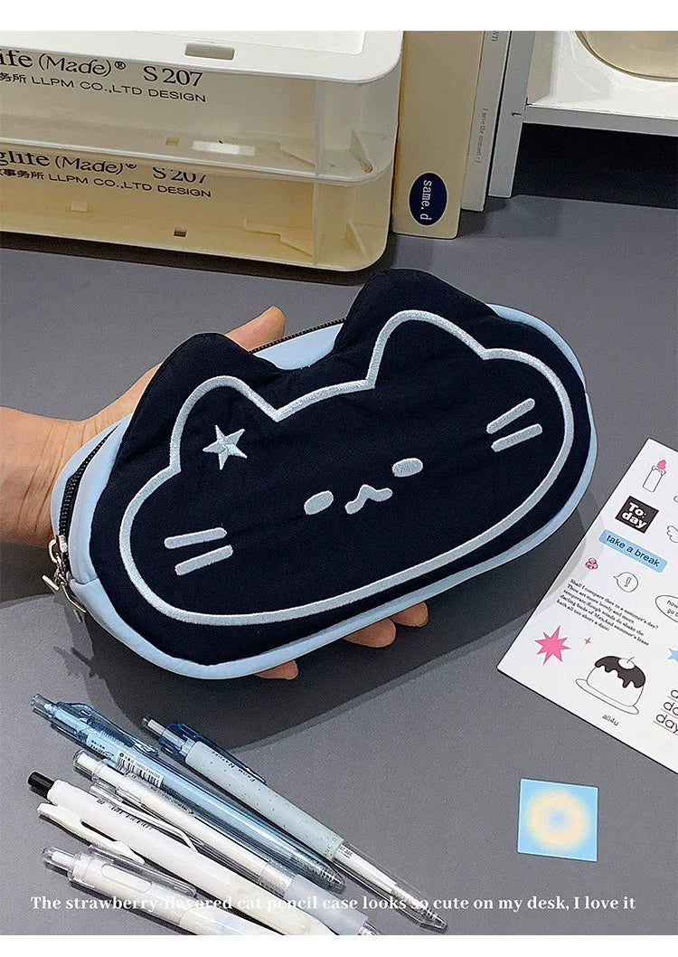 Mint Star Cat Pencil Case