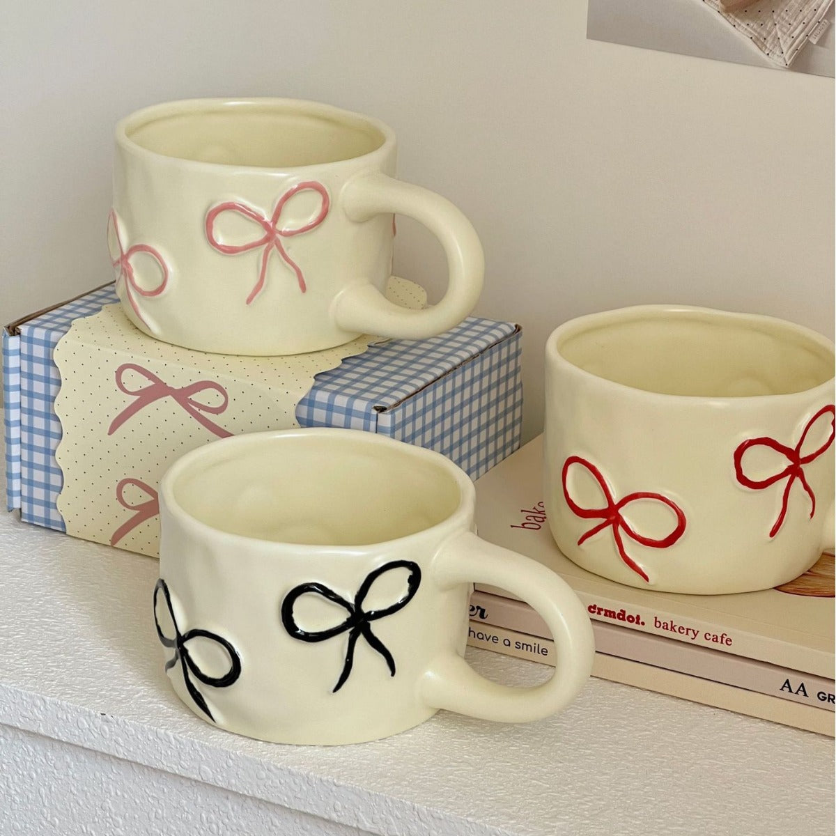 Bow tie mug gift box set