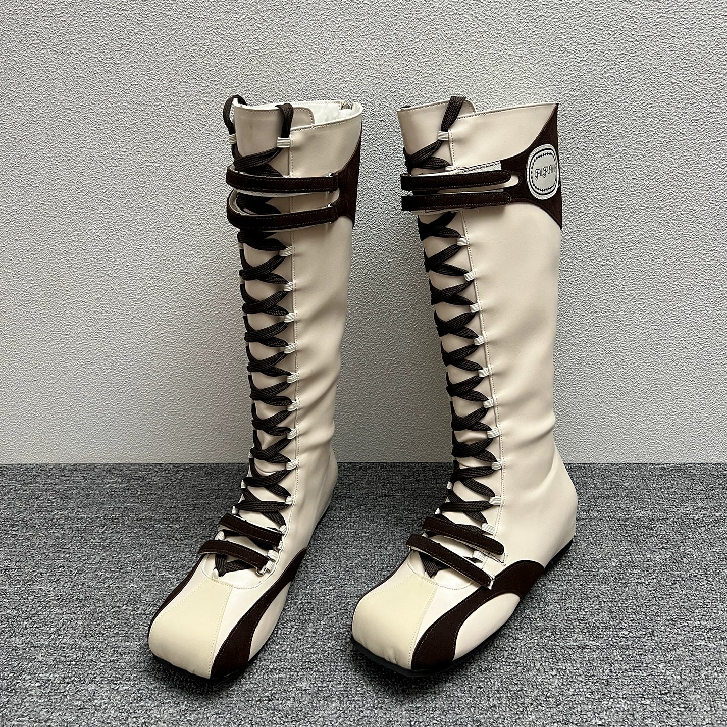 lace up high boots