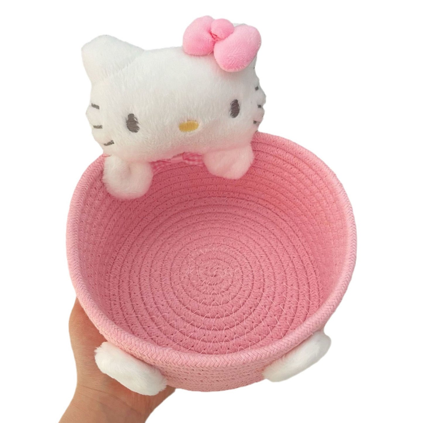 Pink Hello Kitty Storage Basket