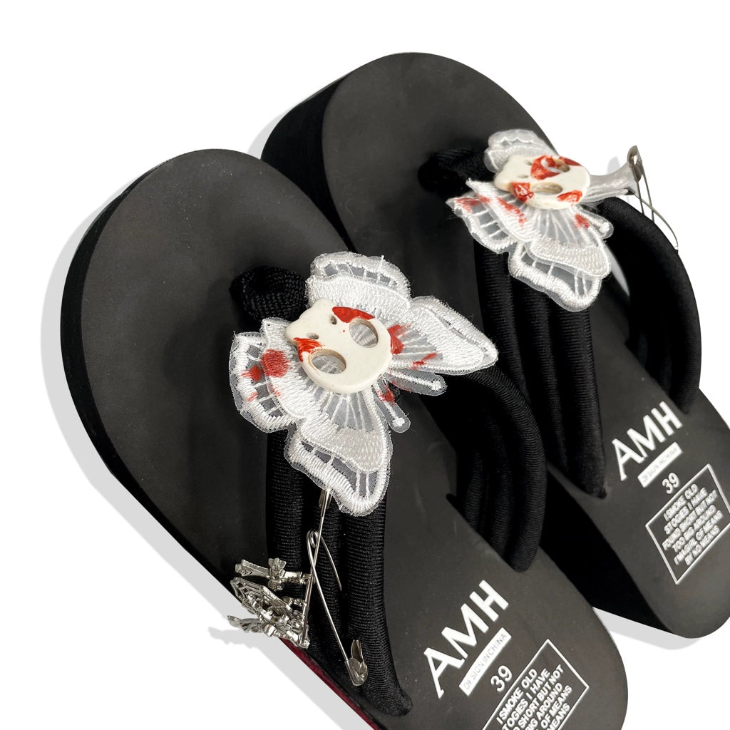 Dragon patterned Yamei Millennium Thick Bottom Slippers