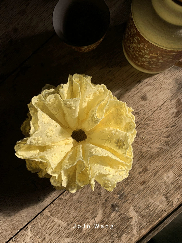 Lace premium chicken yellow multi-layer large intestine headband