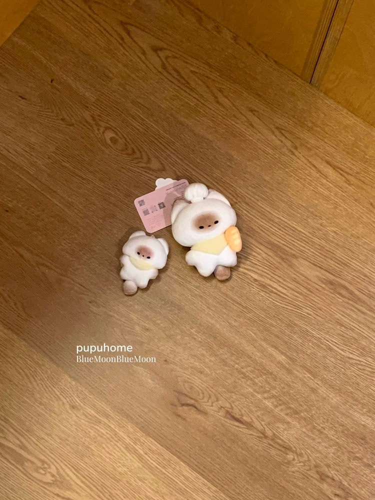 Mantou cat mini pupu plush pendant