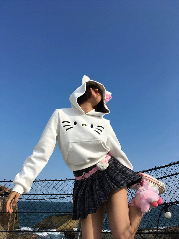 Bow spoof kitty sweater