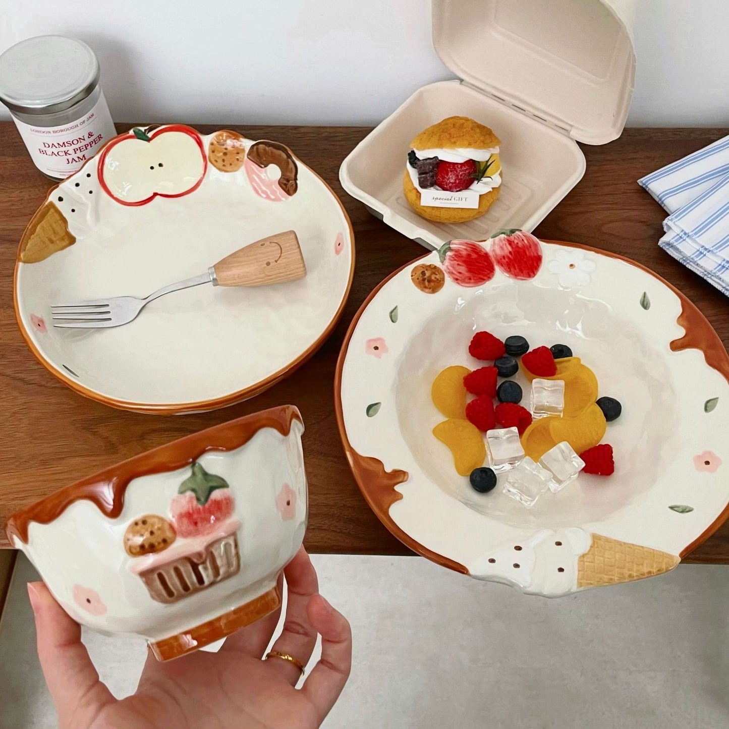 Strawberry Ceramic Plate