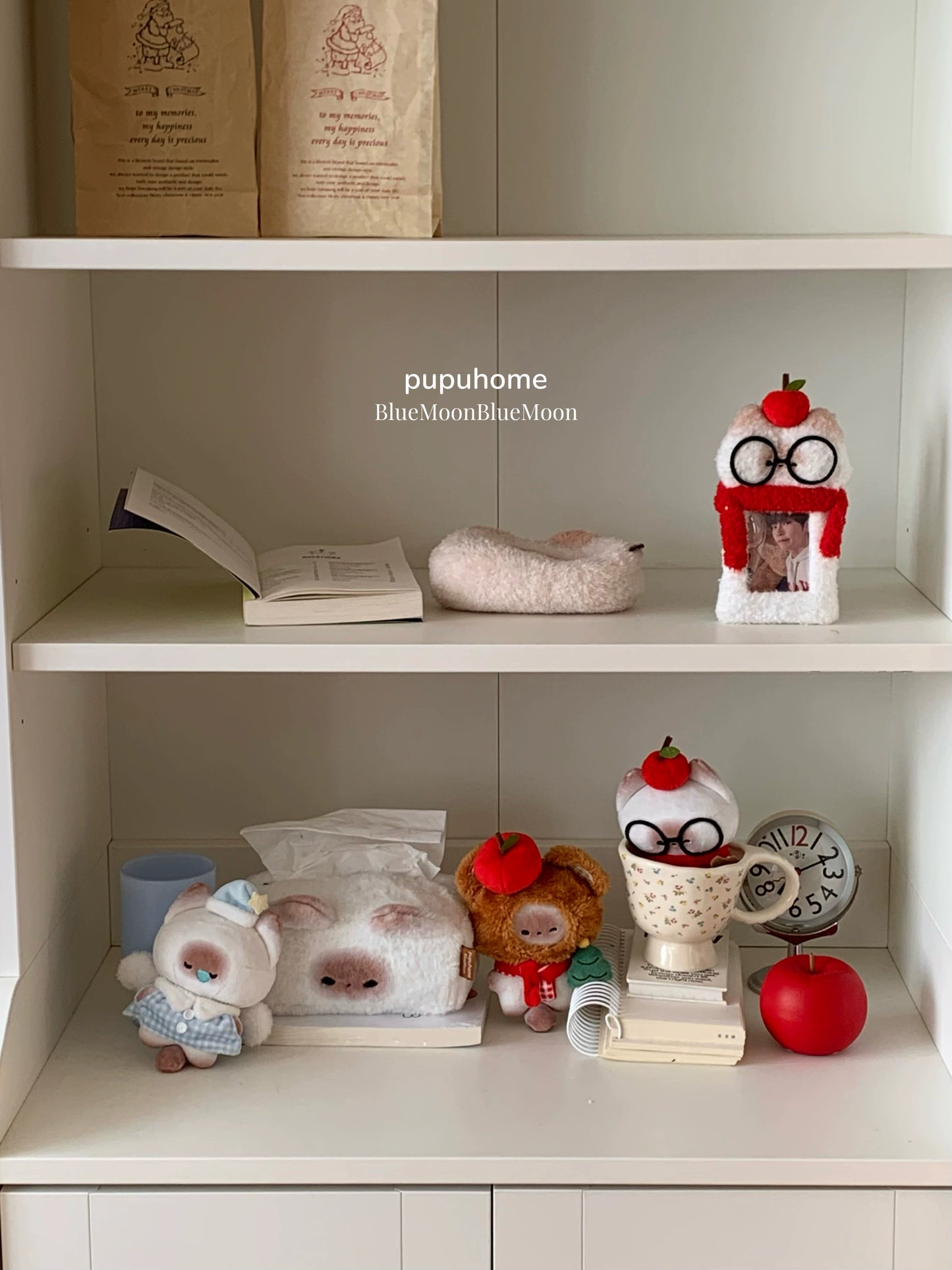 Mantou cat pupu Christmas pendant cotton doll