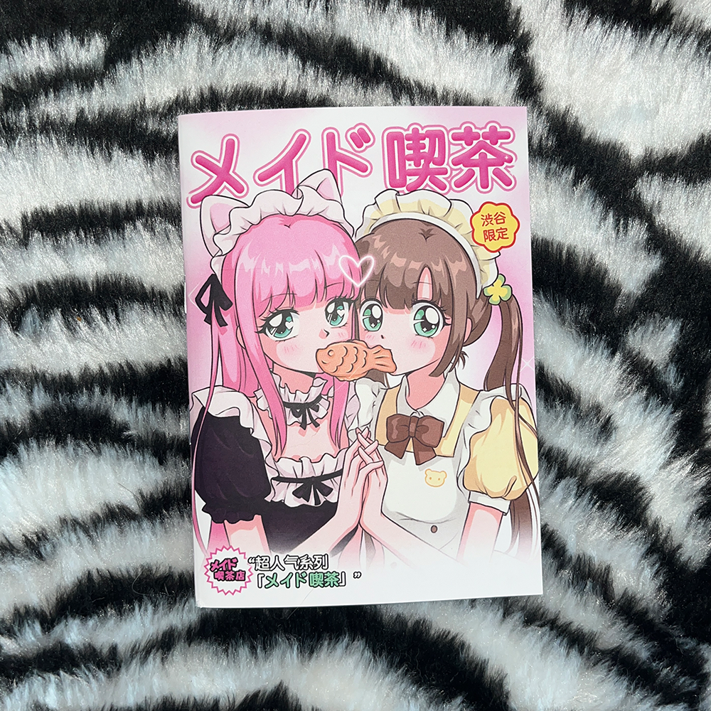 Cute Girl Blank Collage Notebook A6