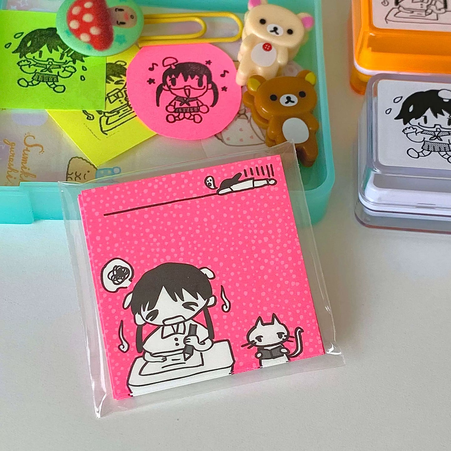Comic inspired fluorescent notebook