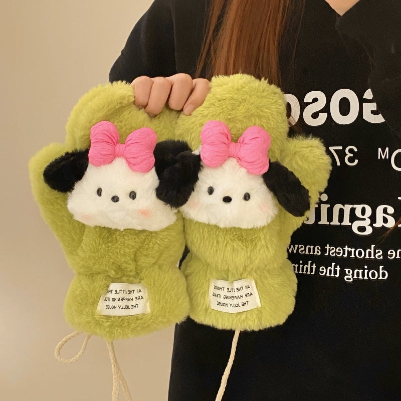 Hello Kitty plush gloves