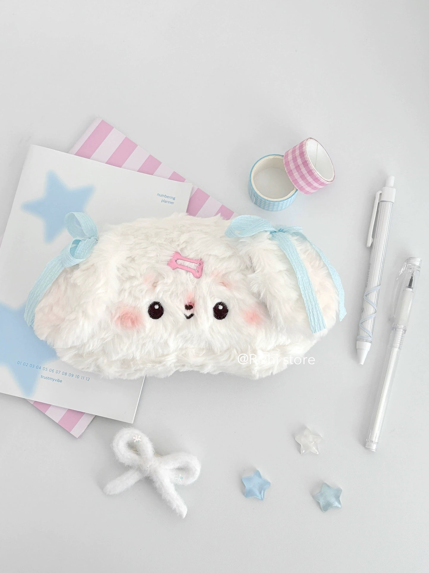 Soft and cute plush pencil case