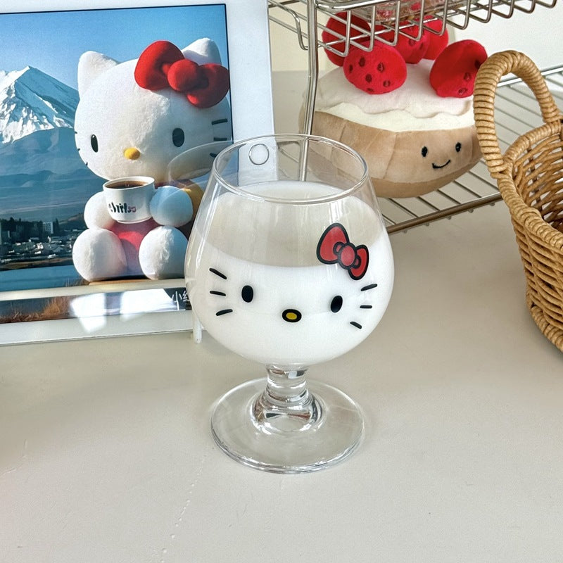 Hello Kitty wine glass