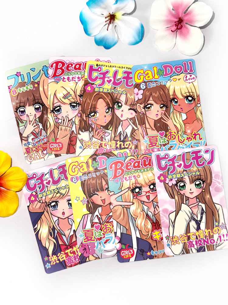 Japanese Showa Shibuya Hot Girl 3-inch Card