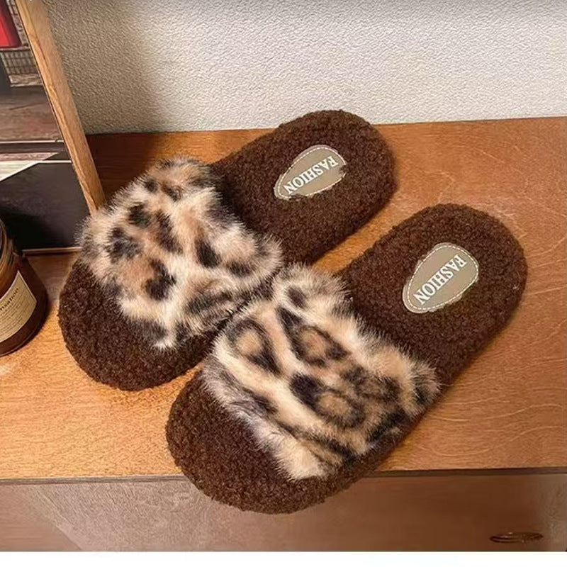Brown Hello Kitty Plush Slippers
