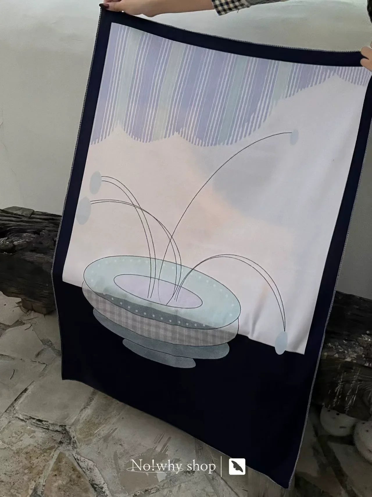 Yard vintage hanging cloth background cloth