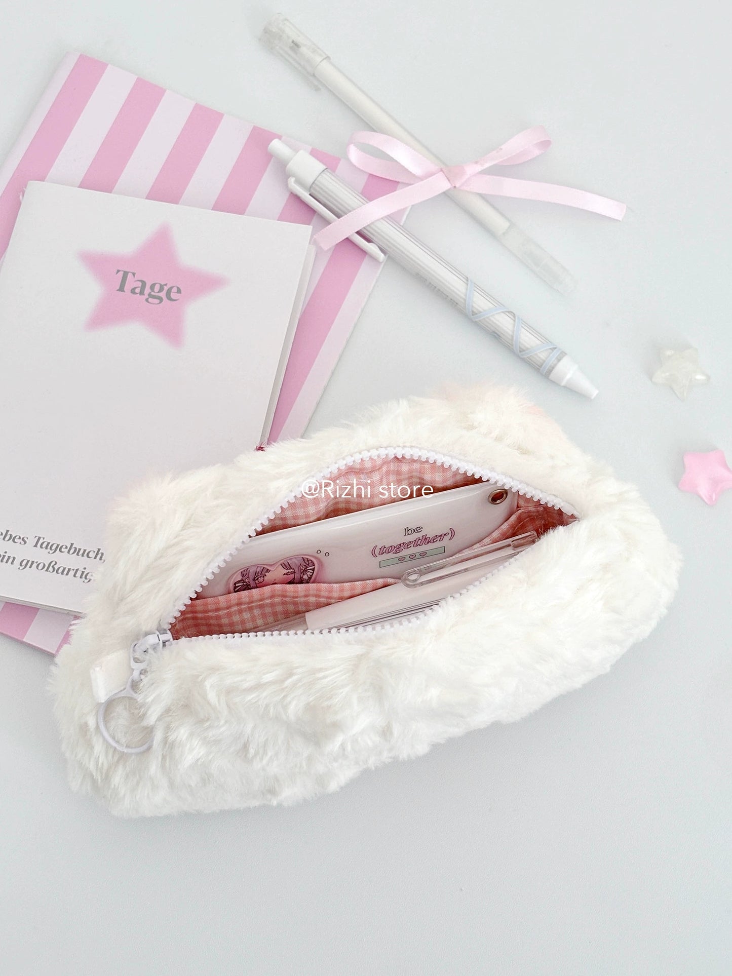 Soft and cute plush pencil case