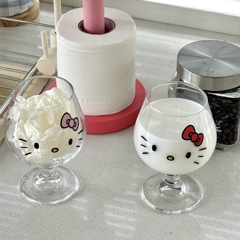 Hello Kitty wine glass