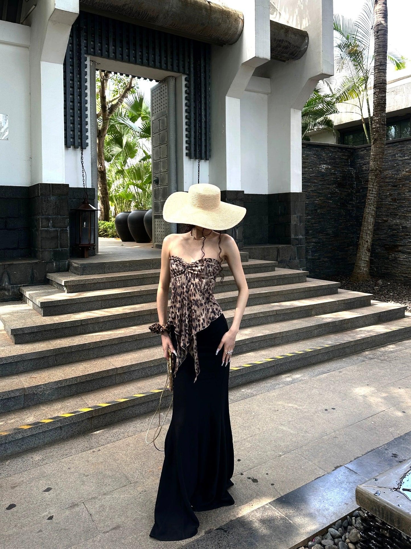 Black maxi skirt