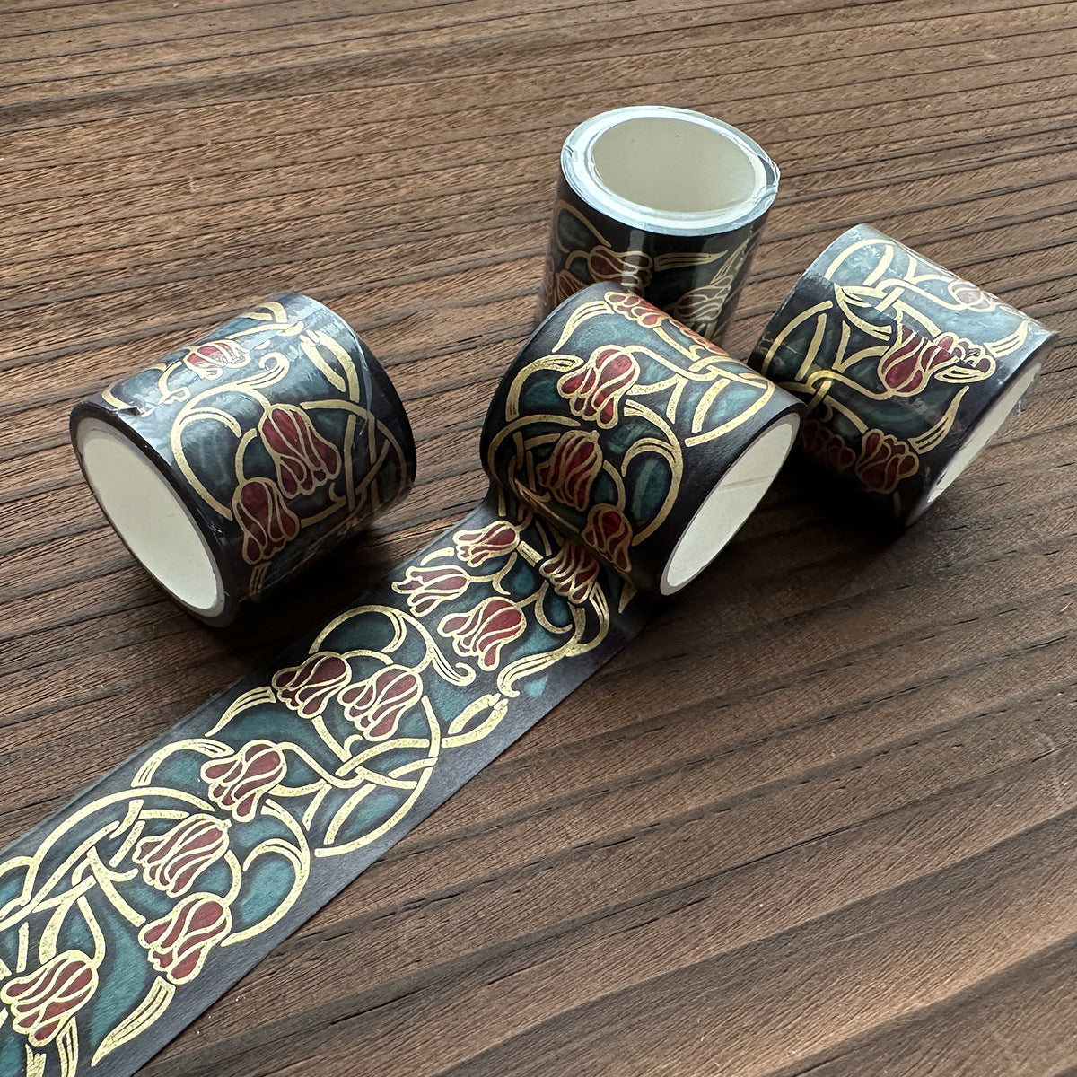 Vintage 6-roll hot stamping combination hand tent tape box
