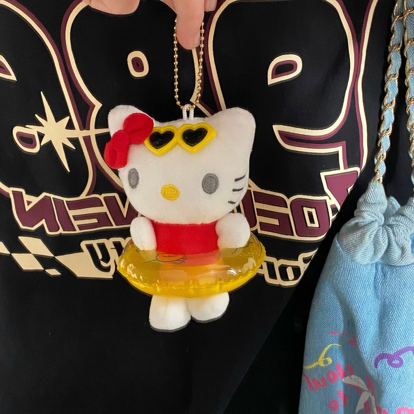Swimming circle HelloKitty plush Charm