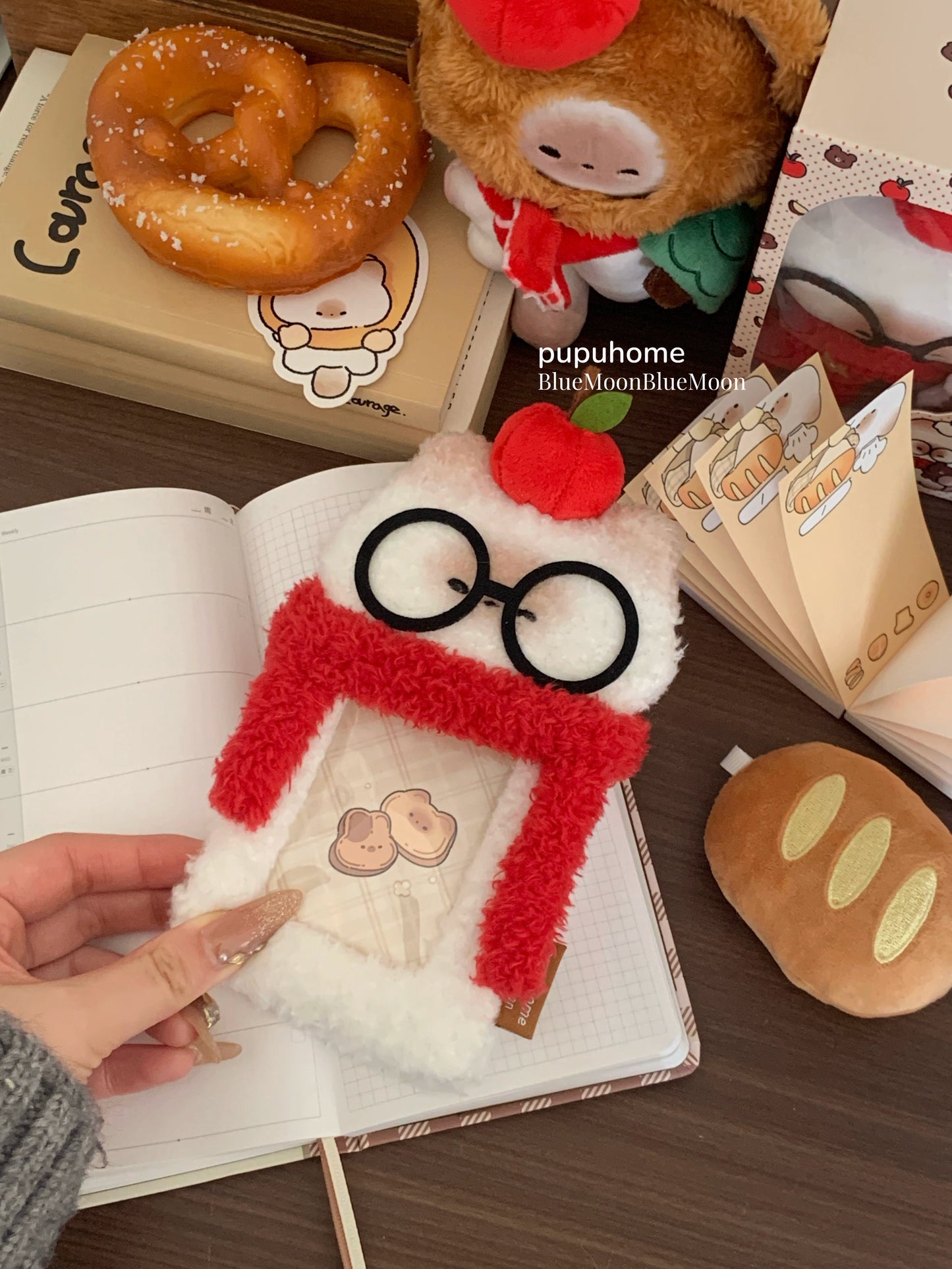 Mantou Cat Pupu Plush Ferrule