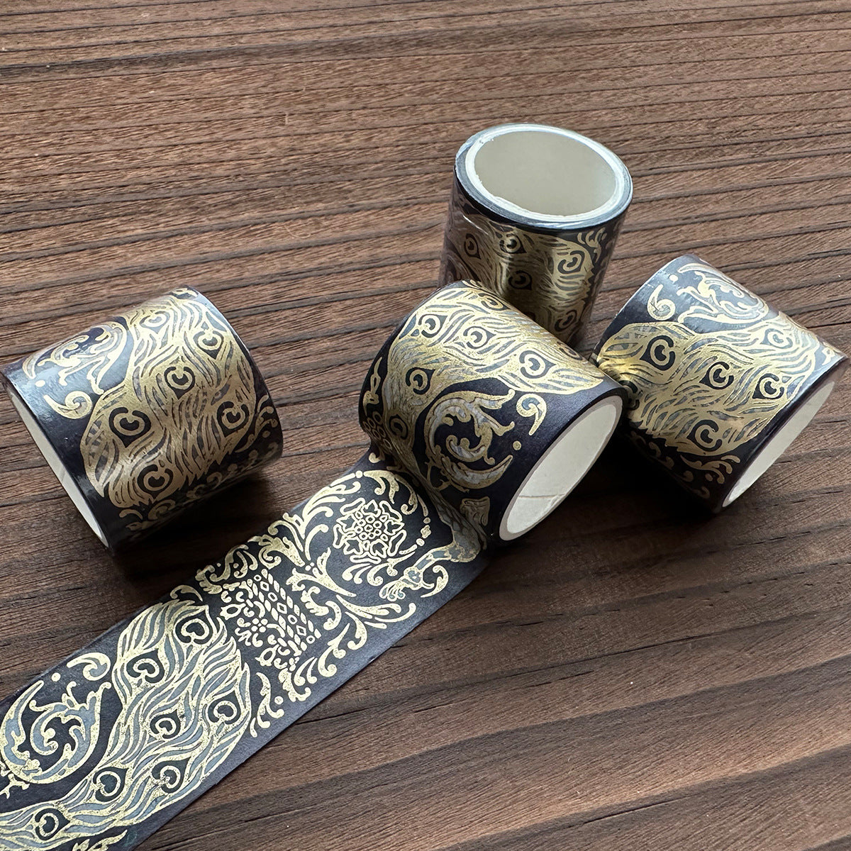 Vintage 6-roll hot stamping combination hand tent tape box