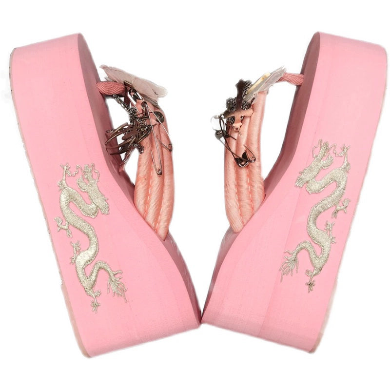 Oriental sweetheart thick soled slippers
