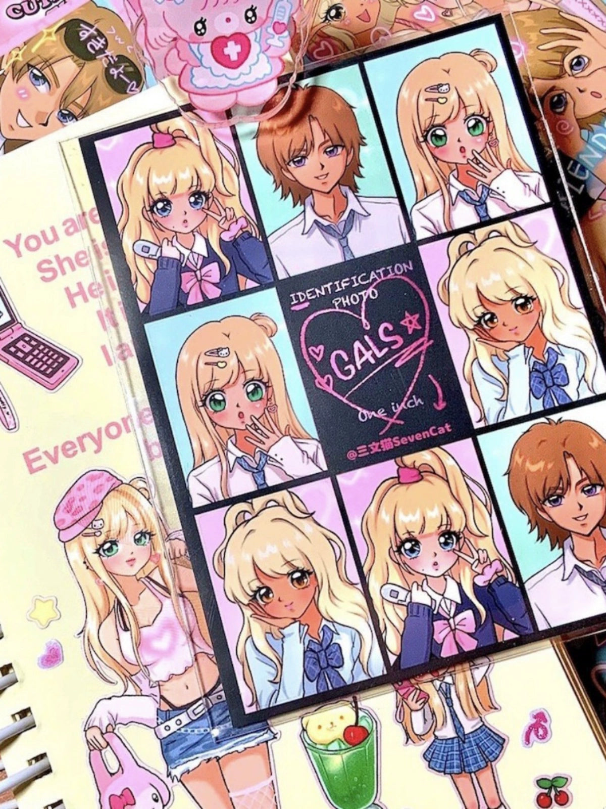 Shibuya Spicy Sister Showa Character Stickers