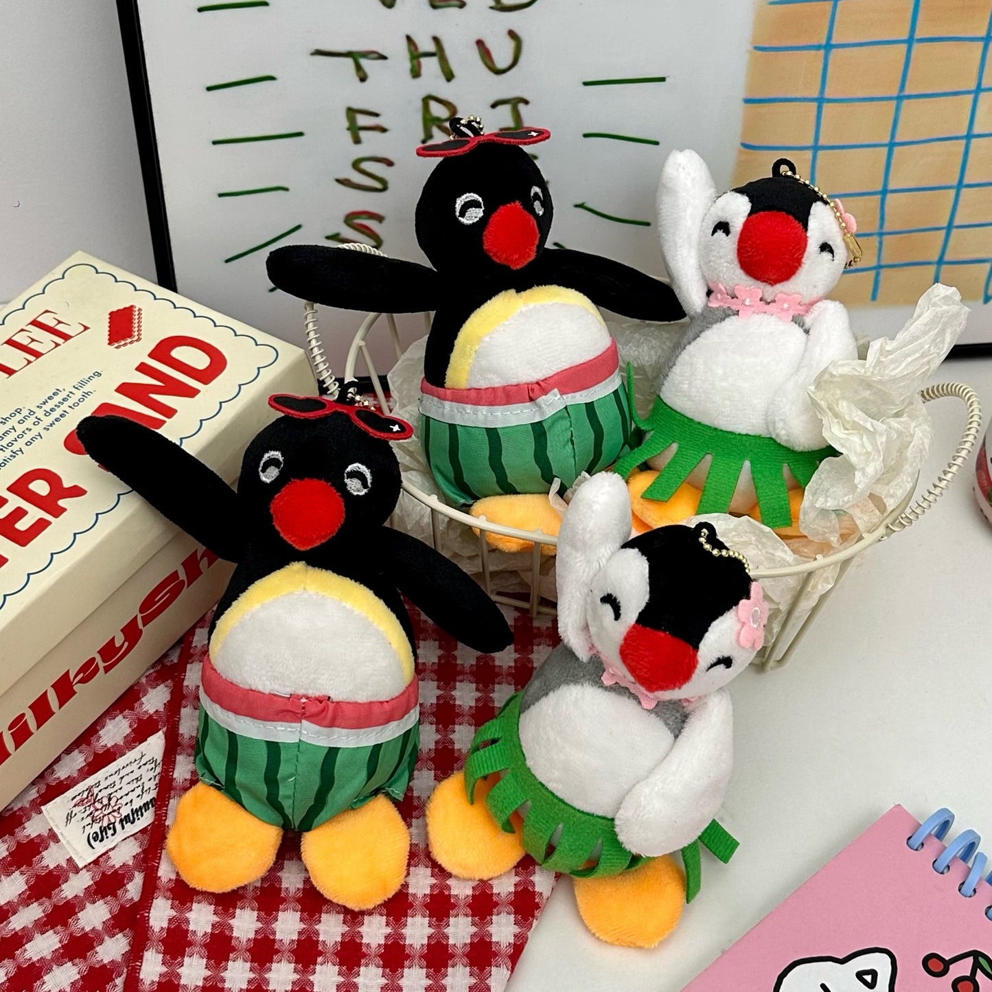 Summer Penguin Plush Small Pendant