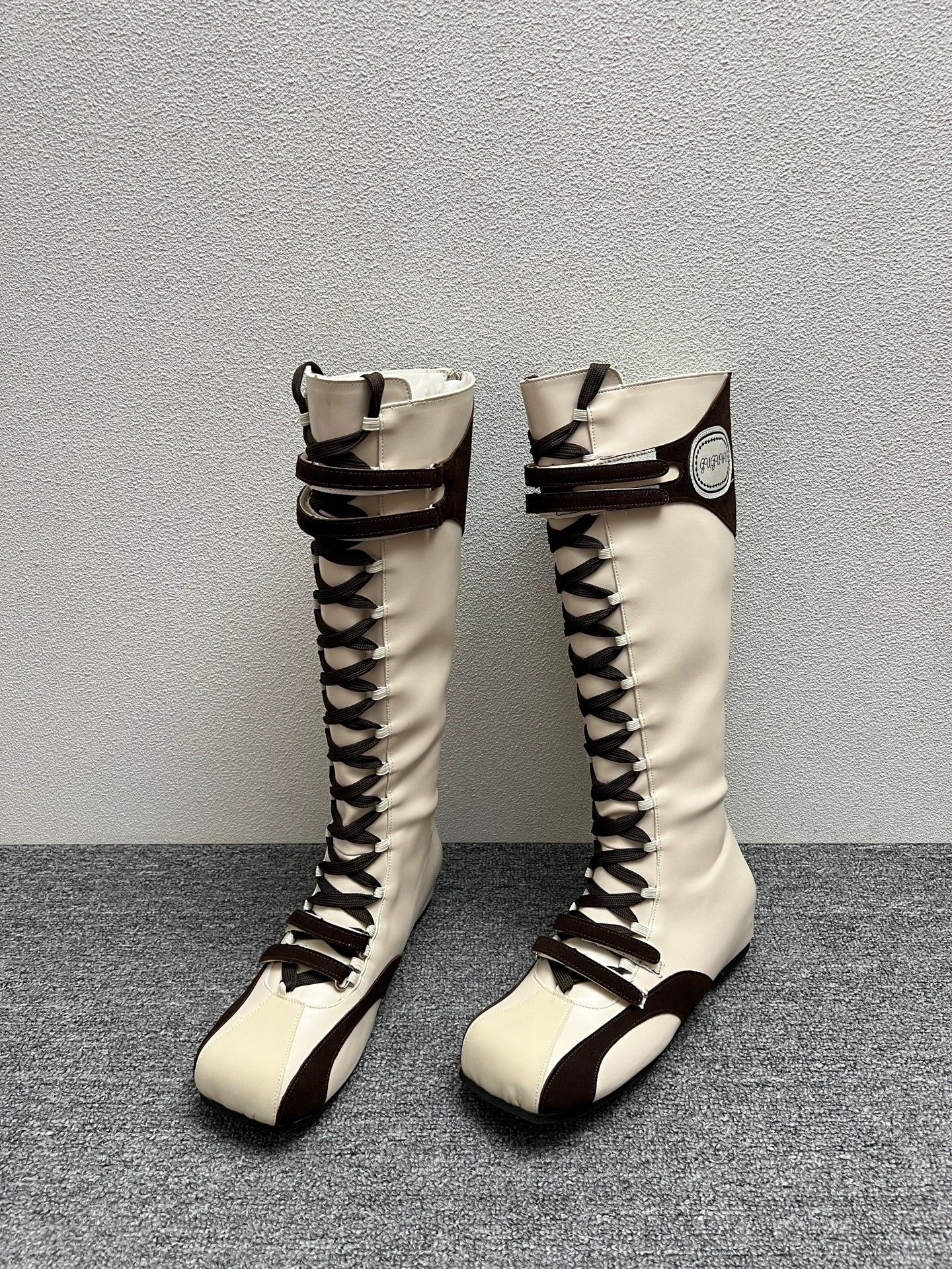 lace up high boots