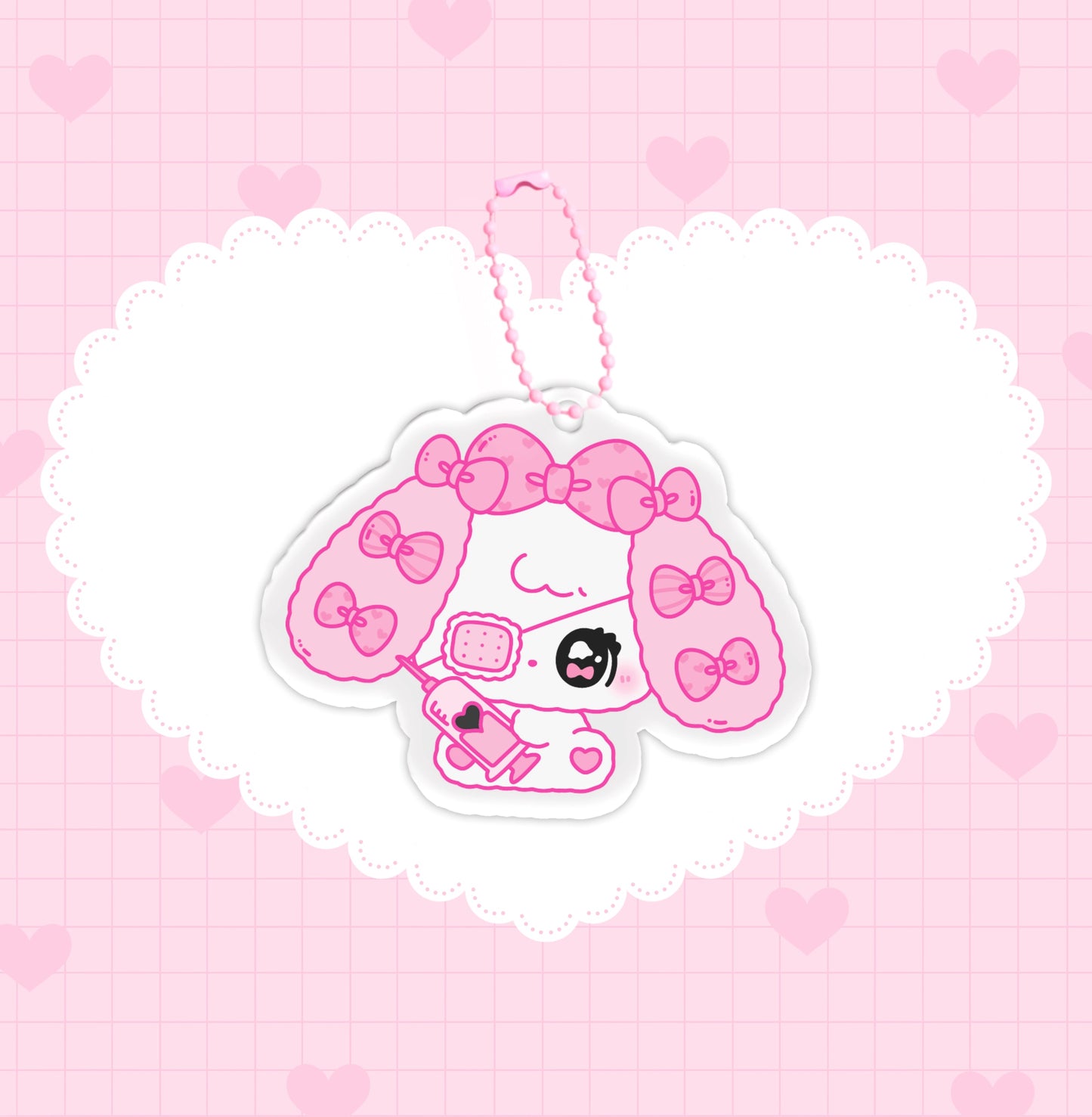 Don't mess with rabbits TuTu series rabbit and puppy plush pendant