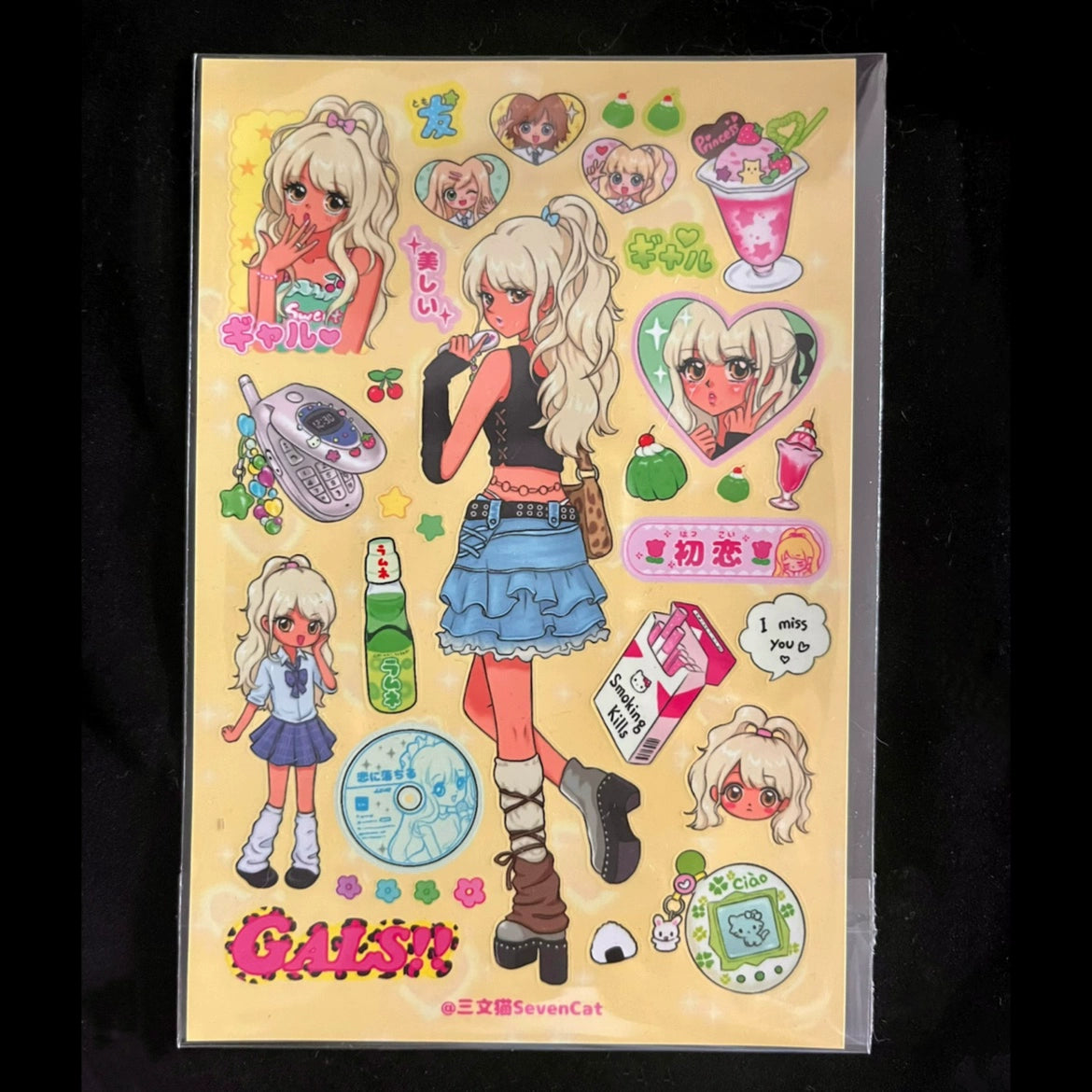 Shibuya Spicy Sister Showa Character Stickers