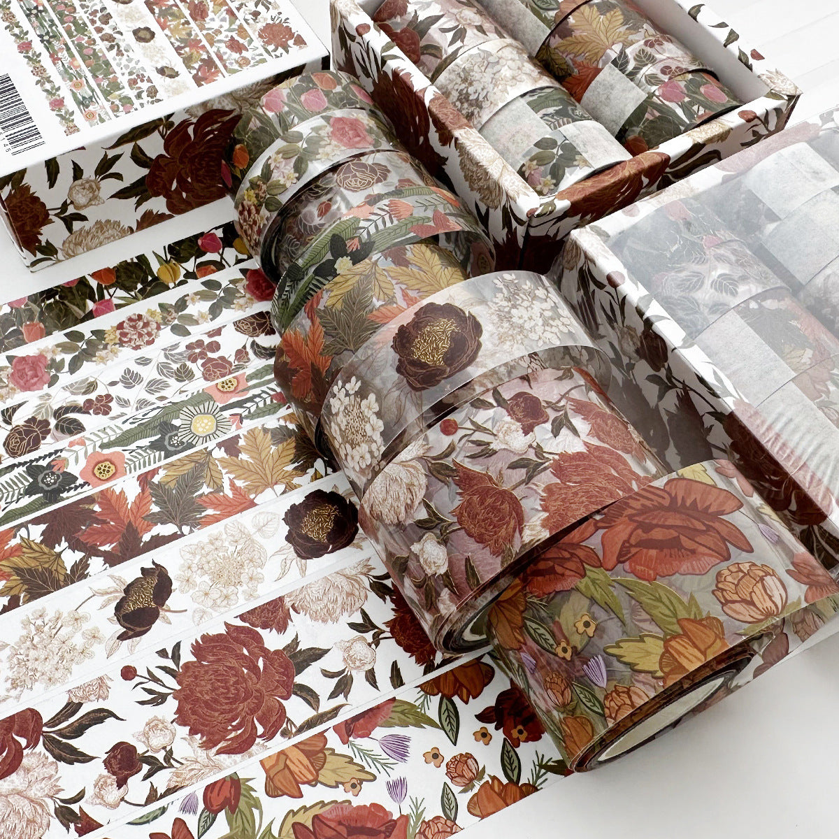 8 transparent combination antique style tent tapes