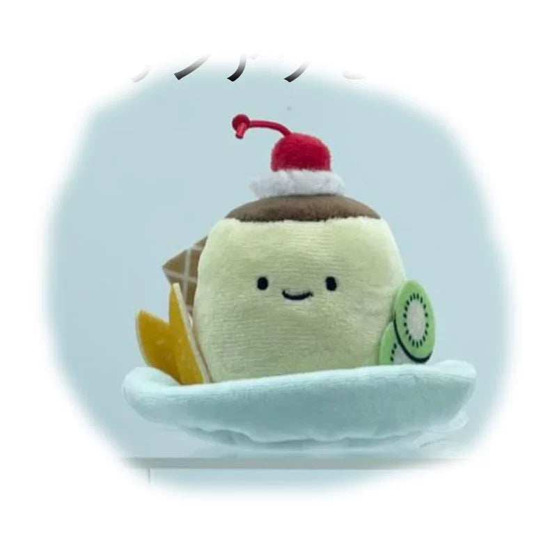 Japanese Qualia Smiling Toast Plush Pendant Twisted Egg