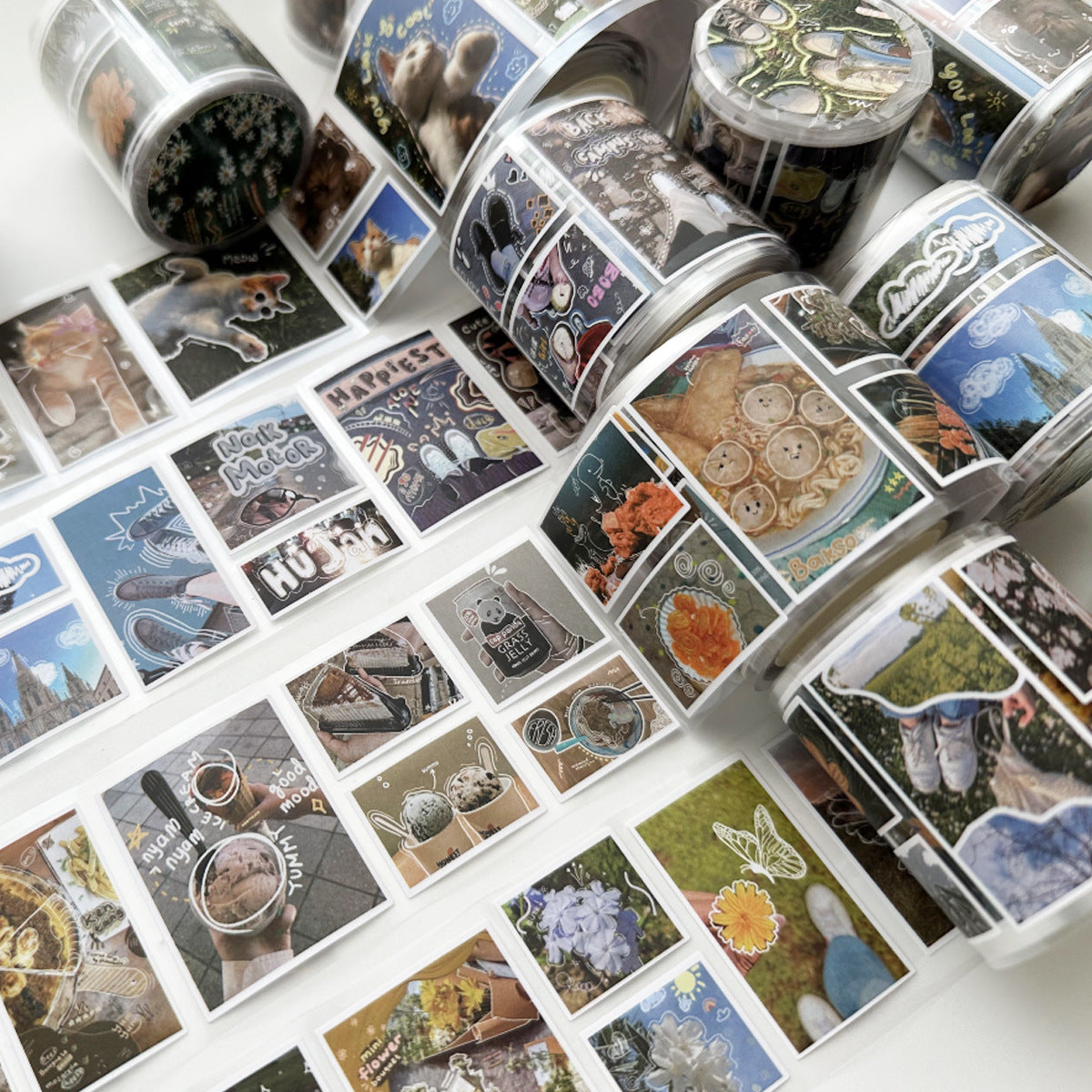Romantic Holiday Series PET Tape Stickers