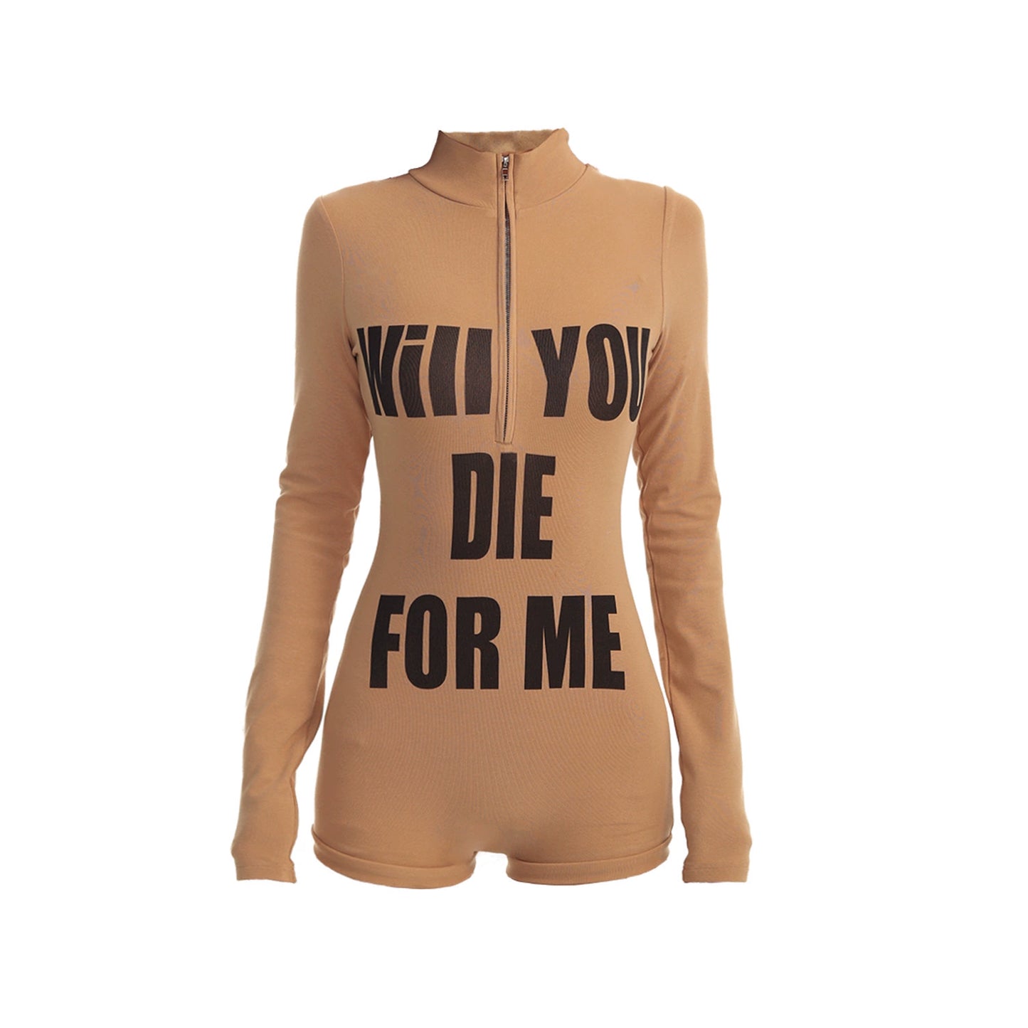 Printed letter jumpsuit