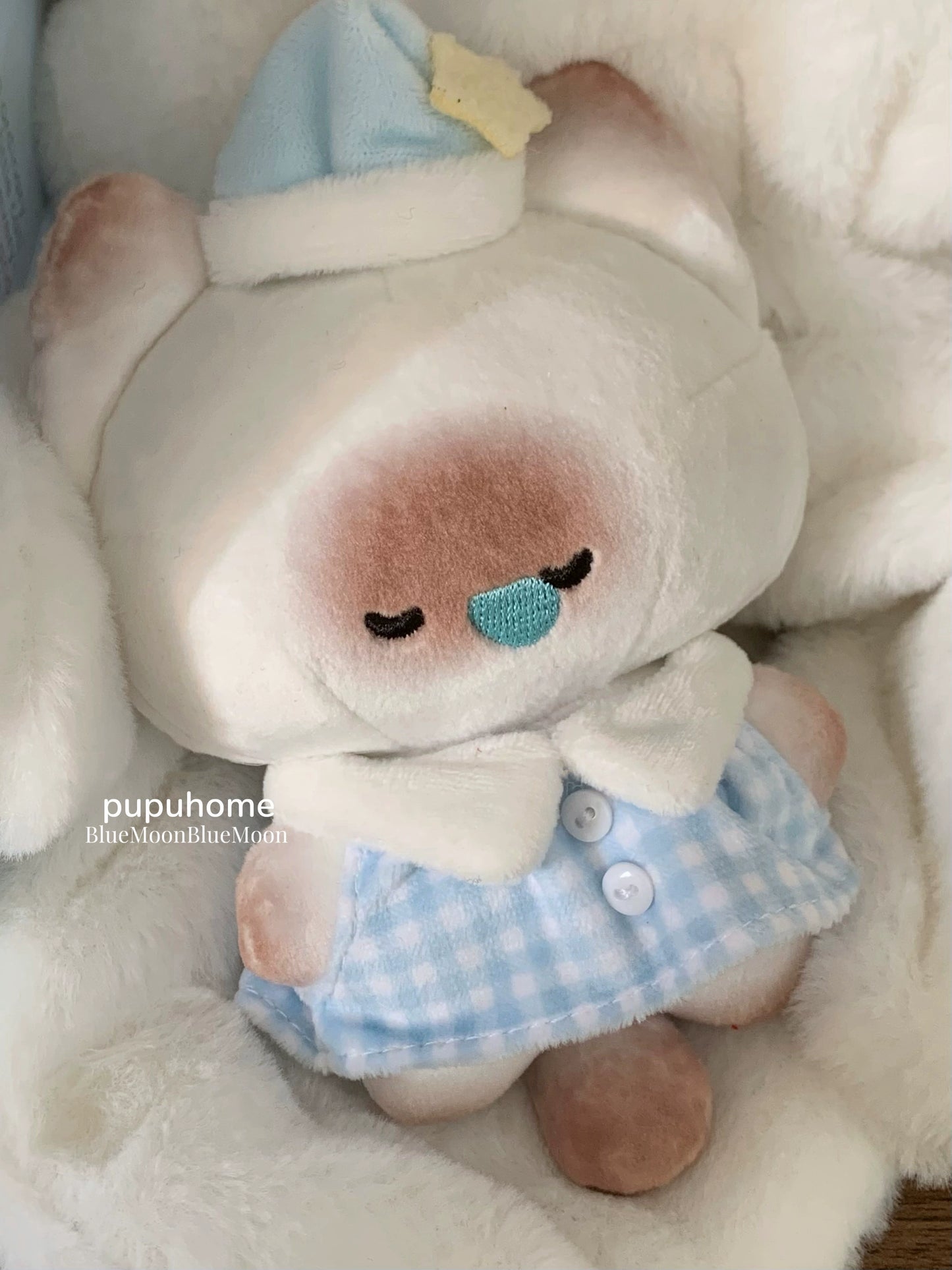 Mantou pupu cat good night angel doll plush pendant