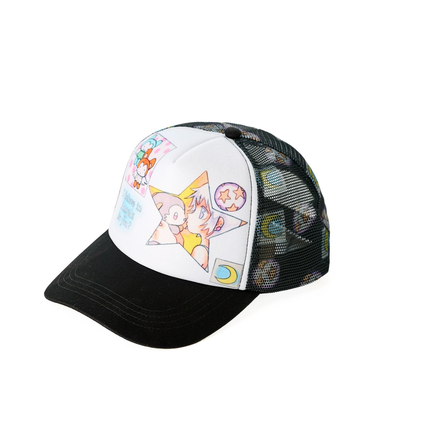 Angel series cute cartoon print baseball cap