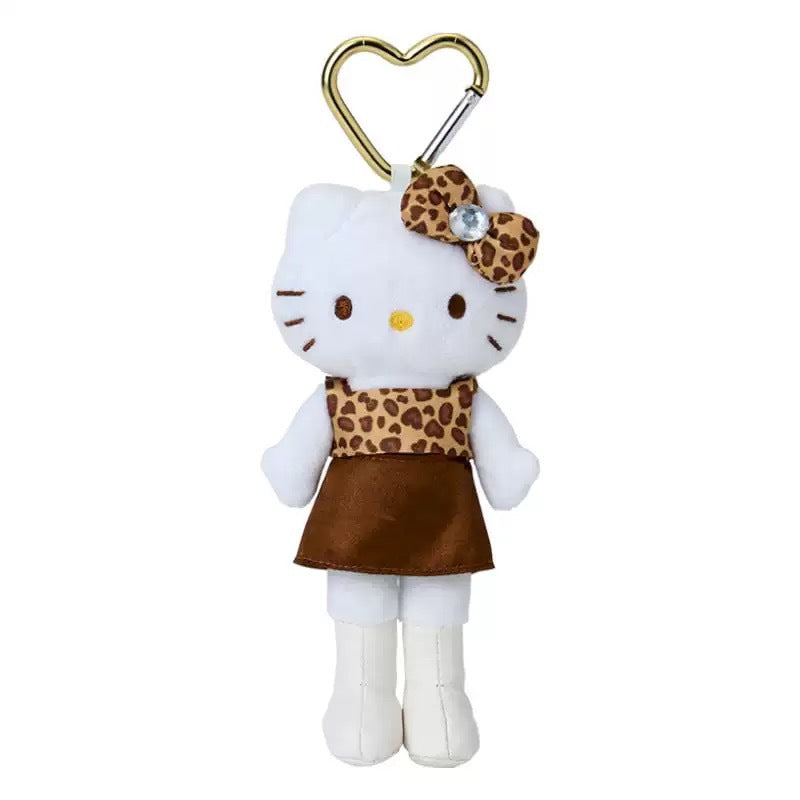 Leopard print Hello Kitty long leg kitty pendant